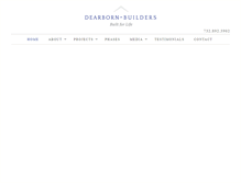 Tablet Screenshot of dearbornbuilders.com